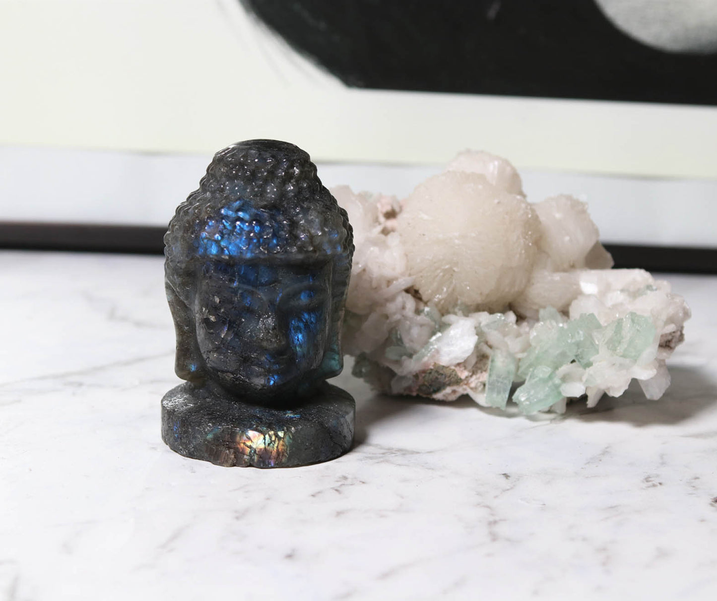 Labradorite Buddha