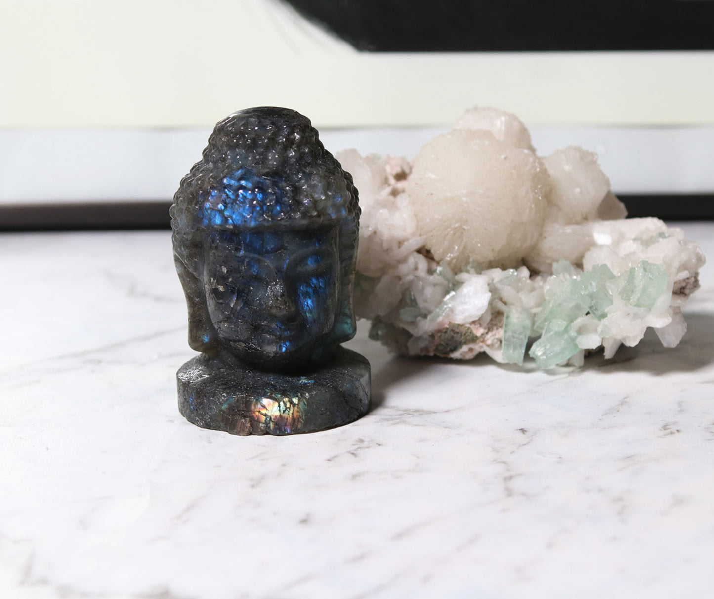 Labradorite Buddha