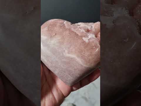 Pink Amethyst Heart 46
