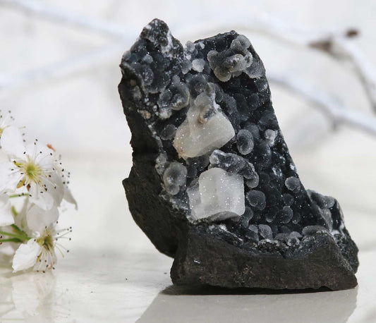 Blue Chalcedony and Apophyllite BA04