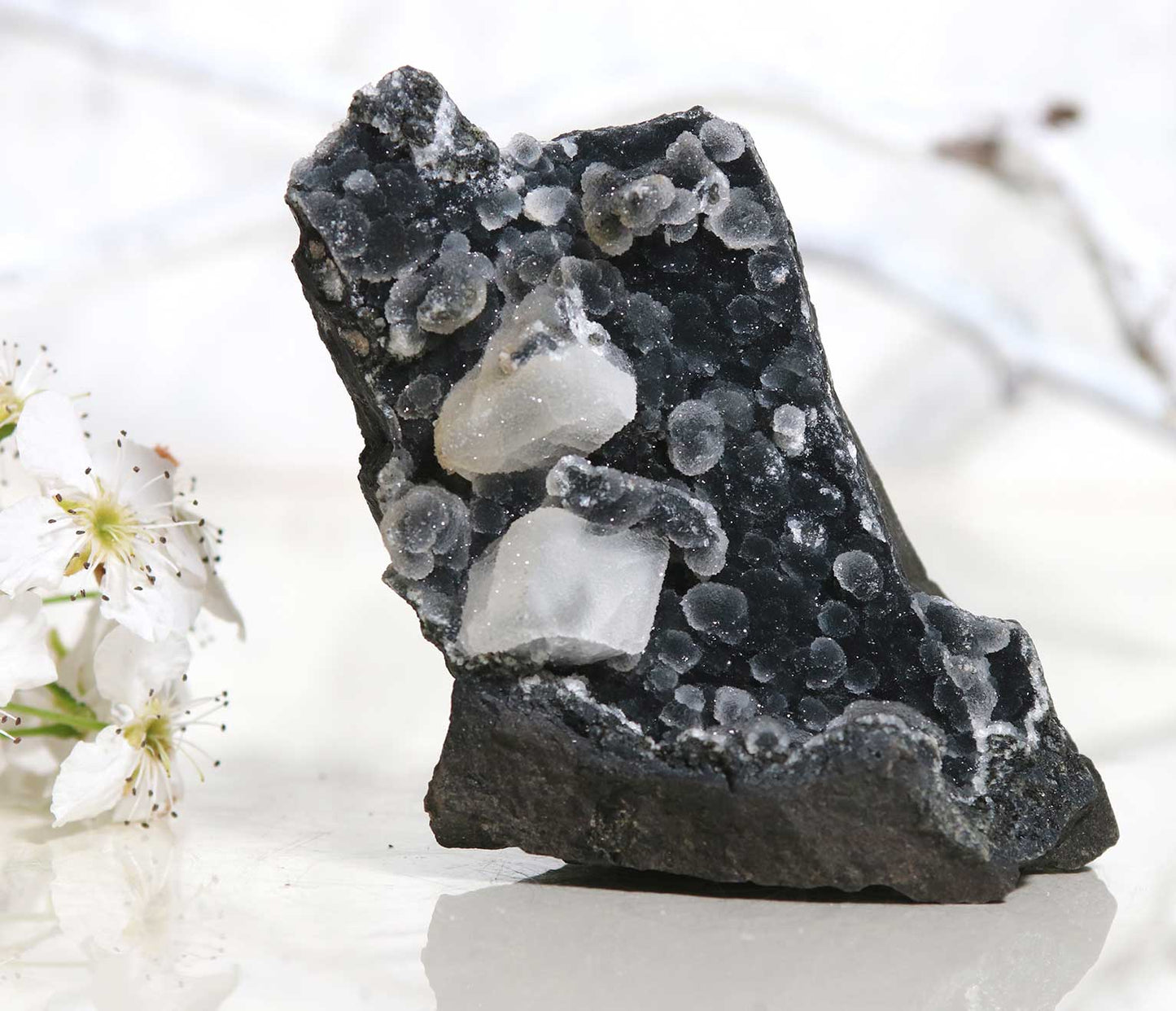 Blue Chalcedony and Apophyllite BA04