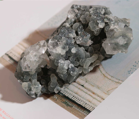 Blue Chalcedony and Apophyllite BA06