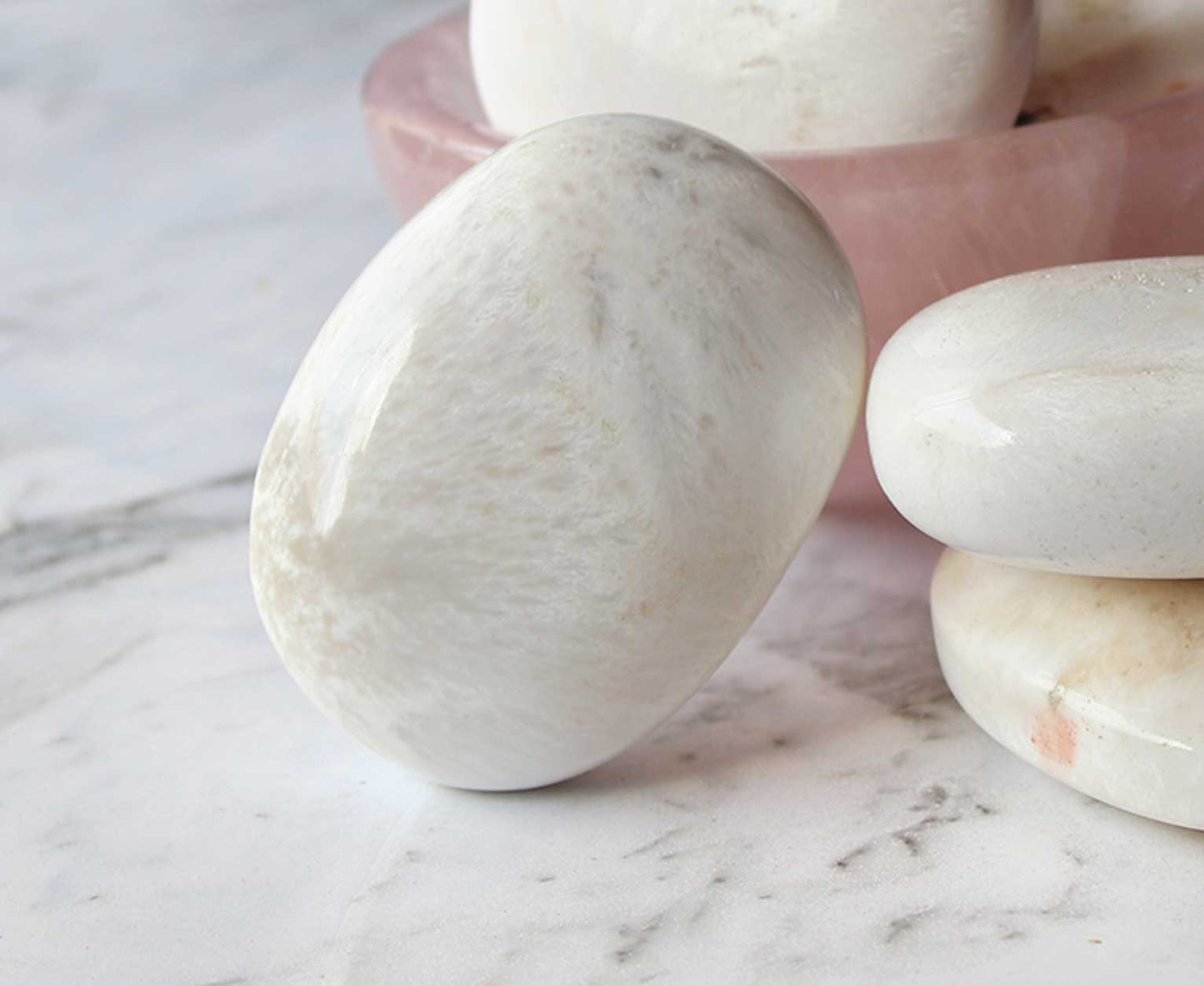 Scolecite Palm stones