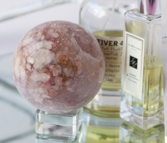 Pink Amethyst & Flower Agate 02