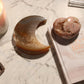Agate Moon and Pink Amethyst Heart 11