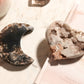 Agate Moon and Pink Amethyst Heart 14