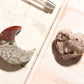 Agate Moon and Pink Amethyst Heart 16