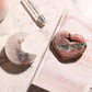 Agate Moon and Pink Amethyst Heart 17
