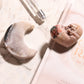 Agate Moon and Pink Amethyst Heart 18