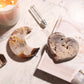 Agate Moon and Pink Amethyst Heart 20