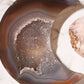 Agate Moon and Pink Amethyst Heart 26