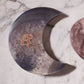 Agate Moon and Pink Amethyst Heart 33