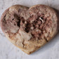 Pink Amethyst Heart 34 (statement piece)