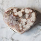 Druzy Pink Amethyst Heart 36