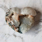 Druzy Pink Amethyst Heart 38