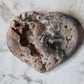 Druzy Pink Amethyst Heart 40