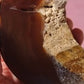 Agate Moon and Pink Amethyst Heart 15