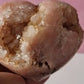 Agate Moon and Pink Amethyst Heart 11