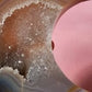 Agate Moon and Pink Amethyst Heart 26