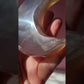 Agate Moon and Pink Amethyst Heart 08