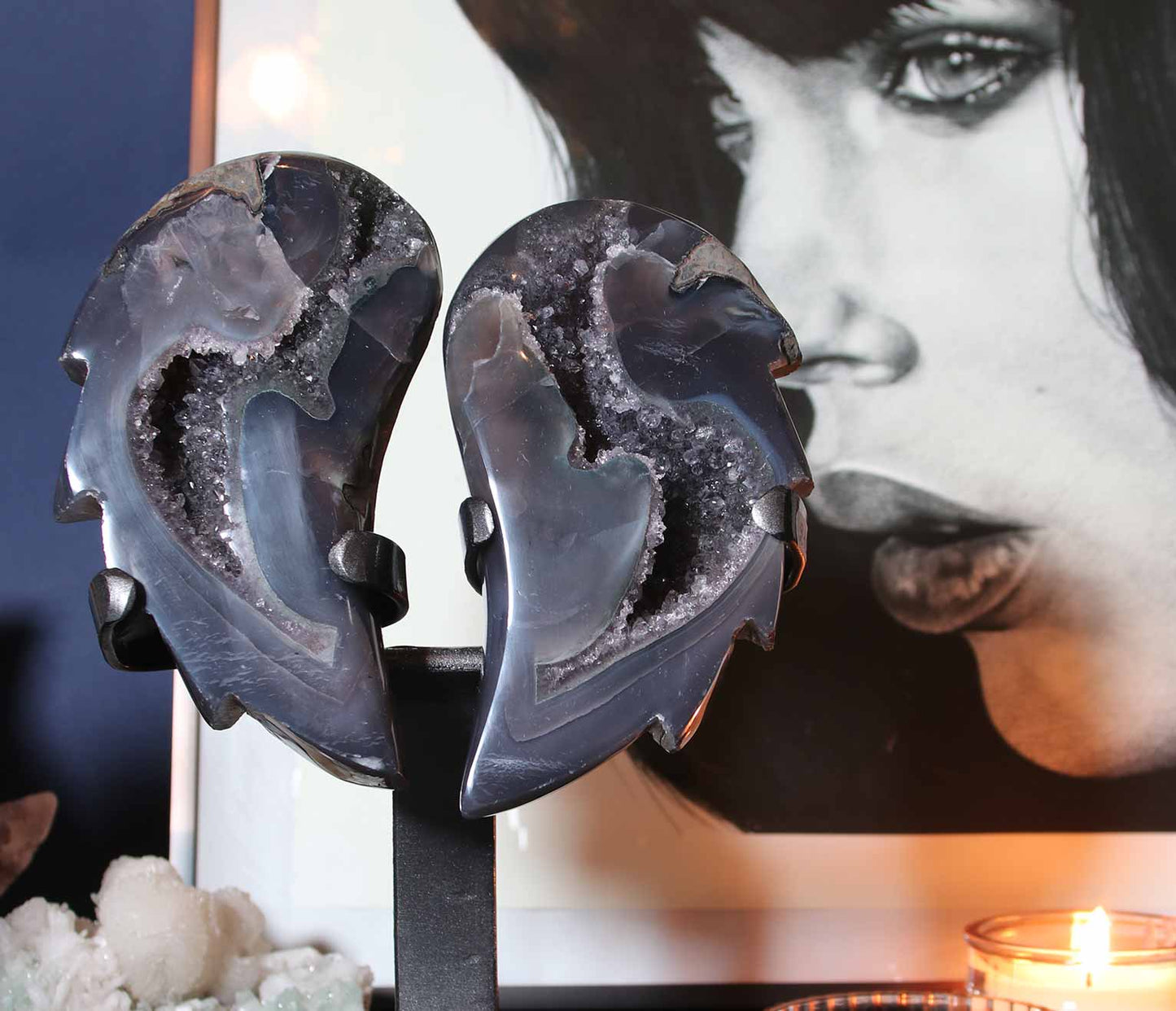 Agate Angel Crystal Wings