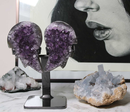 Amethyst Crystal Angel Wings