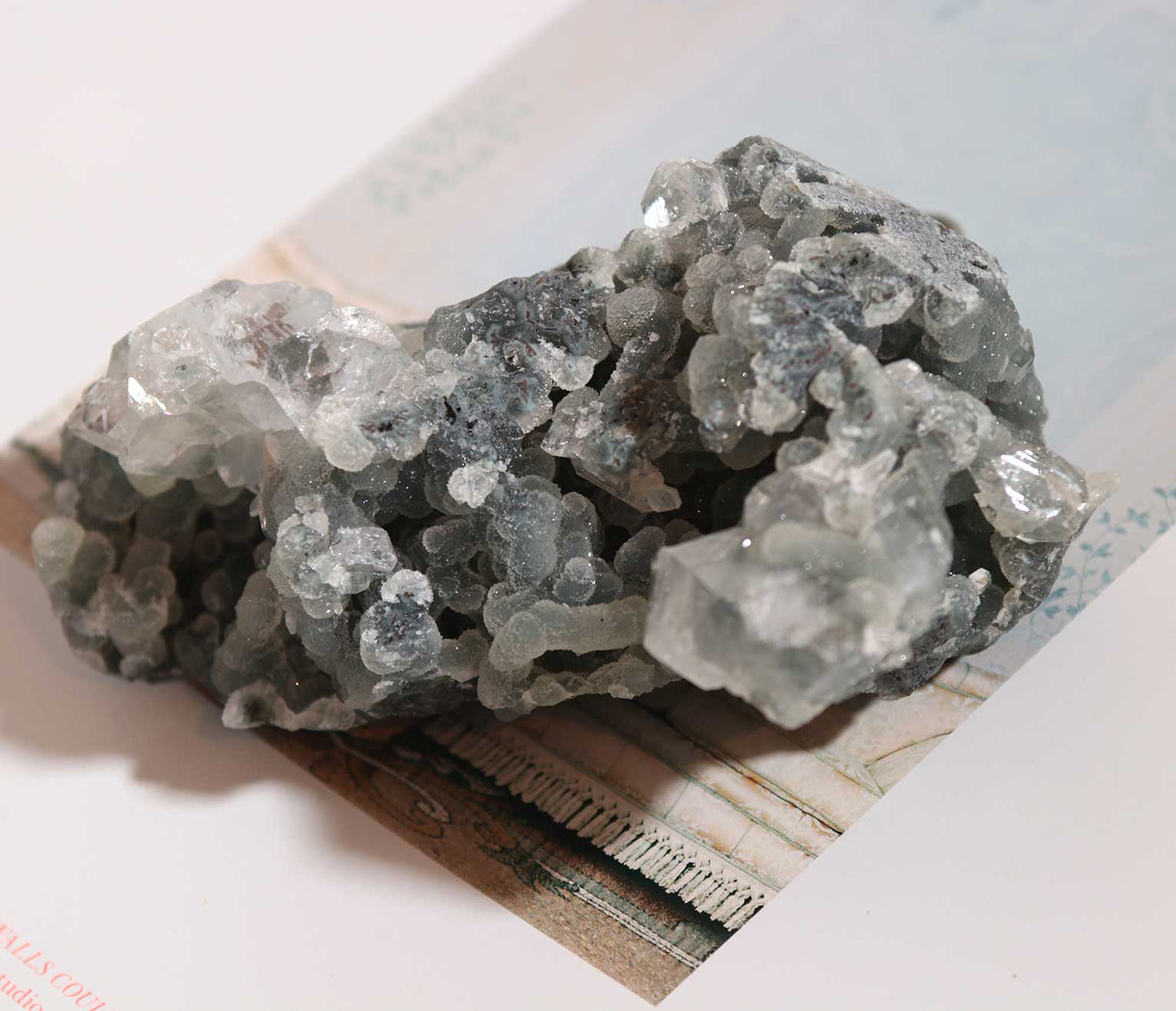 Blue Chalcedony and Apophyllite BA06