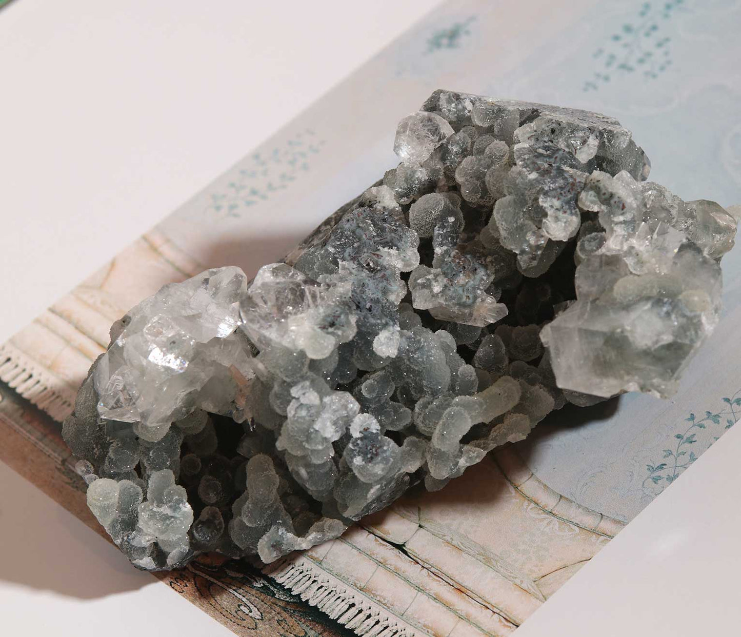Blue Chalcedony and Apophyllite BA06