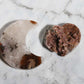 Agate Moon and Pink Amethyst Heart 02