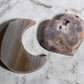 Agate Moon and Pink Amethyst Heart 05