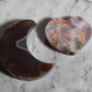 Agate Moon and Pink Amethyst Heart 06