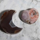 Agate Moon and Pink Amethyst Heart 06