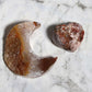 Agate Moon and Pink Amethyst Heart 07