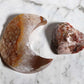 Agate Moon and Pink Amethyst Heart 07